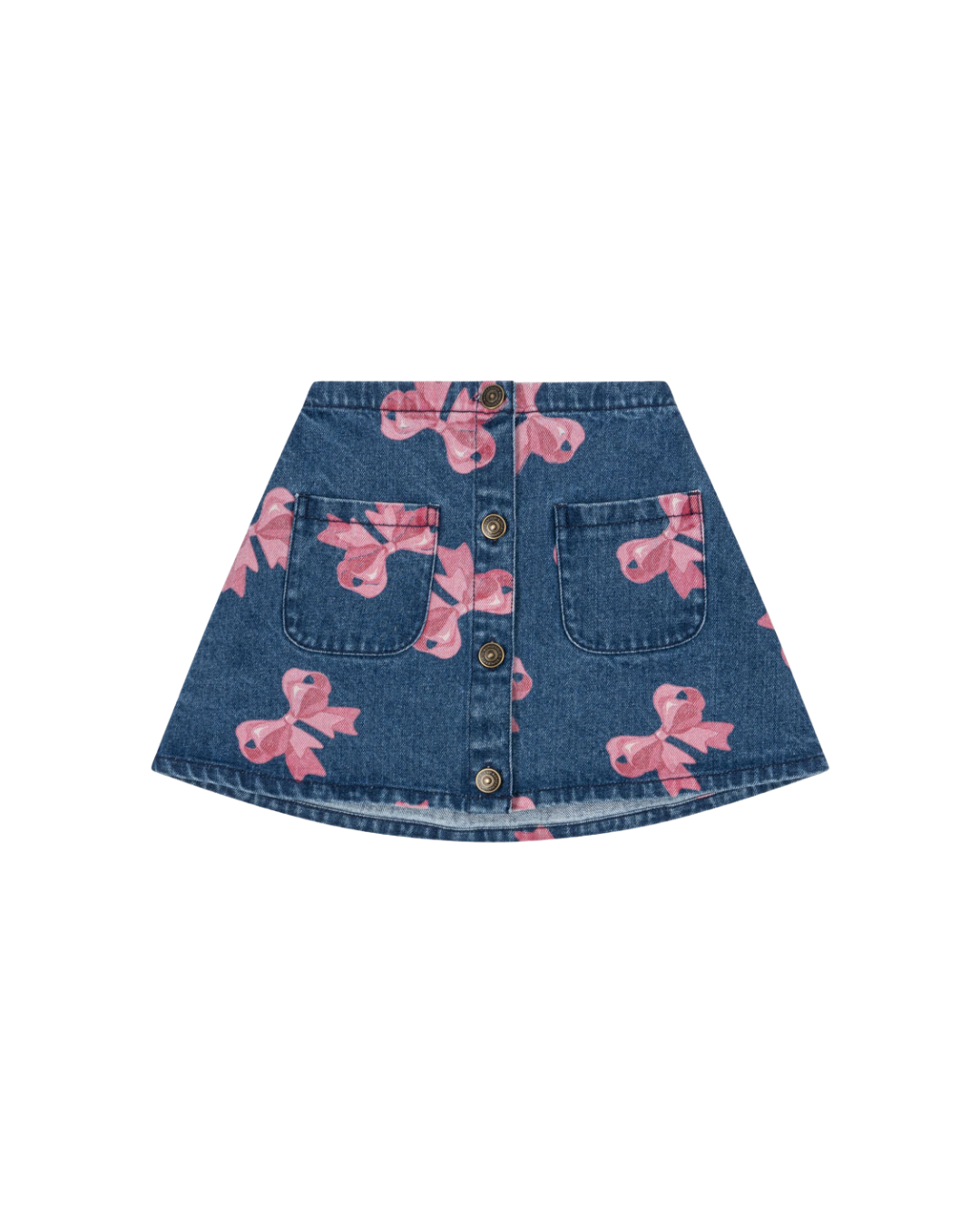 Konges Sløjd - spódniczka jeansowa dziewczęca Magot Skirt GOTS Bella Bow Konges Sløjd - spódniczka jeansowa dziewczęca Magot Skirt GOTS Bella Bow