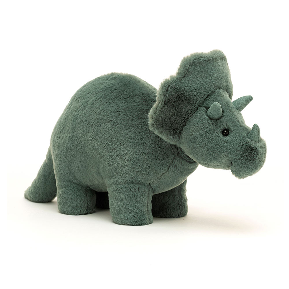 Jellycat - triceratops turkusowy 17 cm