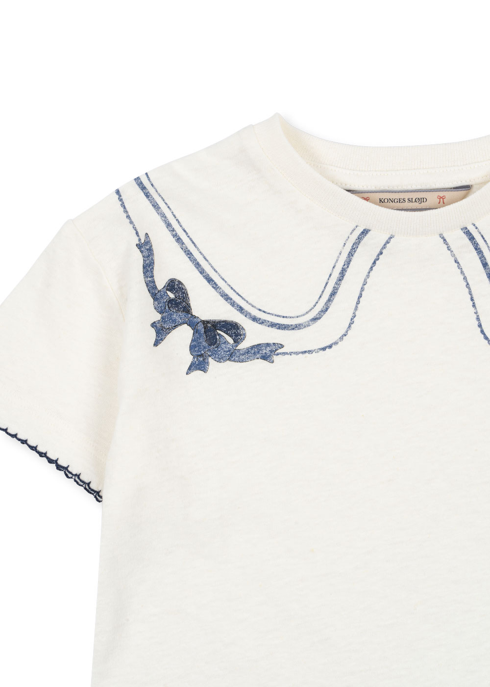Konges Sløjd - koszulka dziecięca Era Tee OCS Off White/Bow Collar