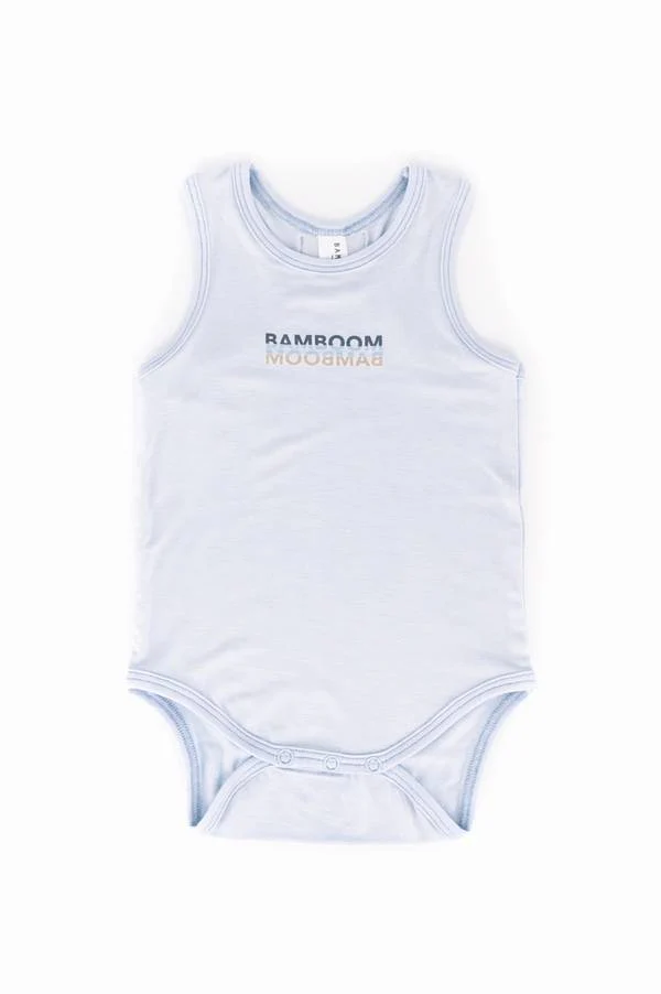 Bamboom - bambusowe body bez rękawów niebieskie