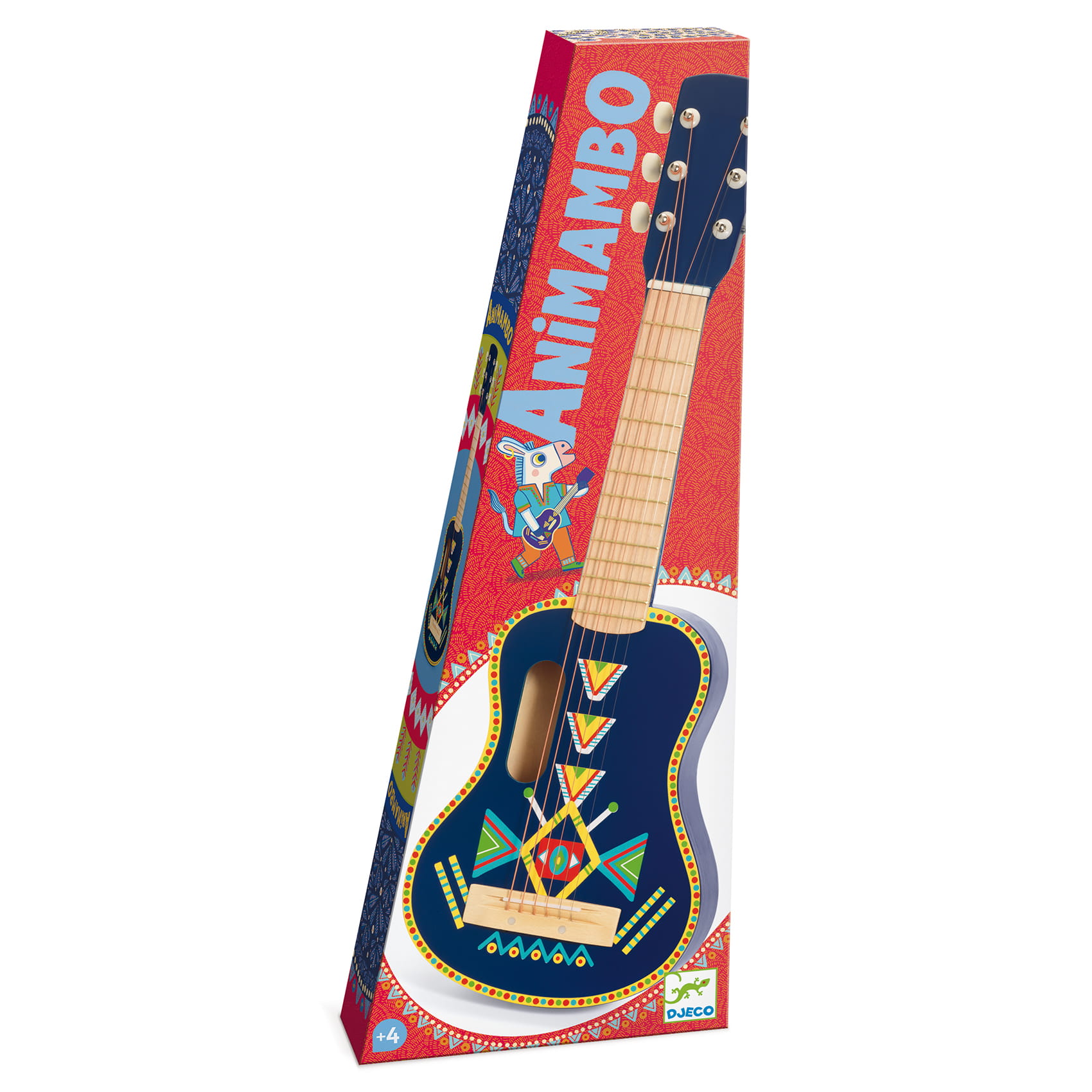 Djeco - gitara zabawka dla dzieci 6 strun metalowych