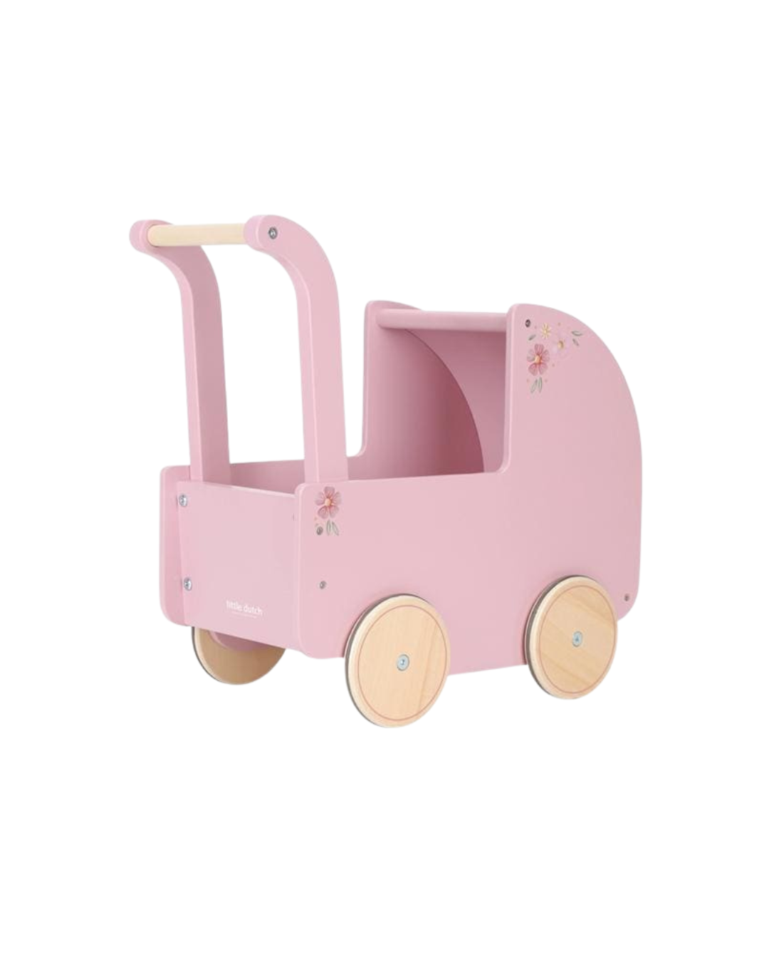 Drewniany wózek dla lalek Little Dutch z pościelą FSC Drewniany wózek dla lalek Little Dutch z pościelą FSC