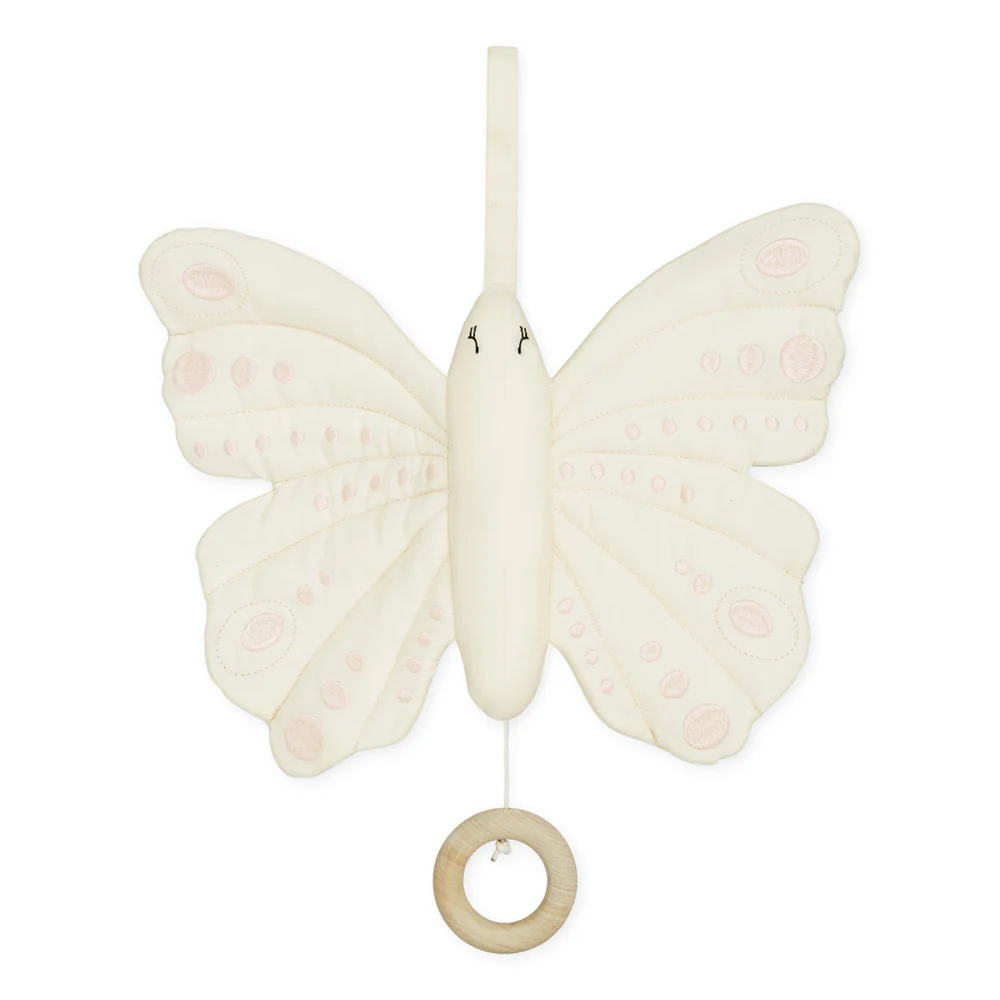 Cam Cam Copenhagen - zawieszka z pozytywką Butterfly OCS Antique White