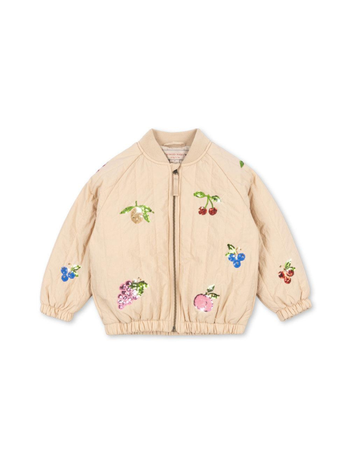 Konges Sløjd - pikowana kurtka bomberka Juno Sequin Bomber Jacket Frappé