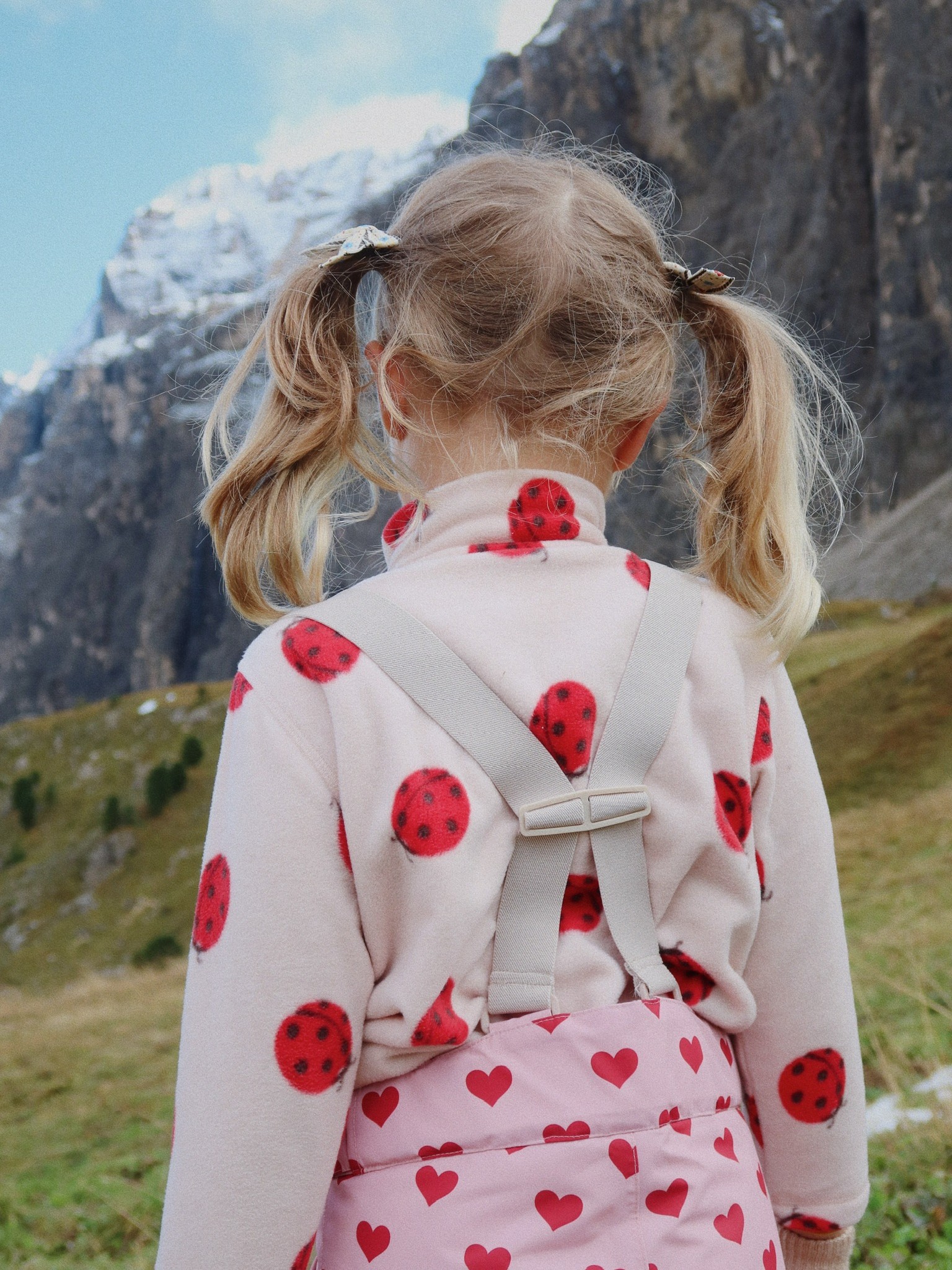 Konges Sløjd - bluza polarowa Tavi Fleece Sweatshirt GRS Ladybug