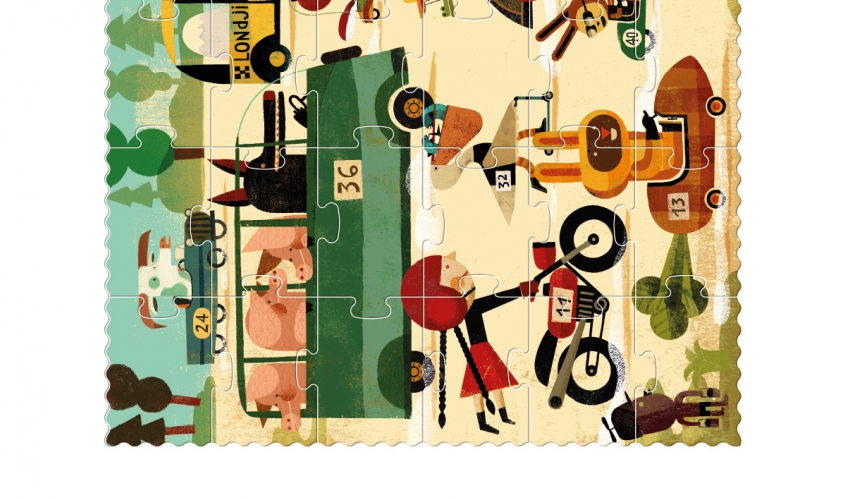 Londji - puzzle Vroom Vroom 50 elementów