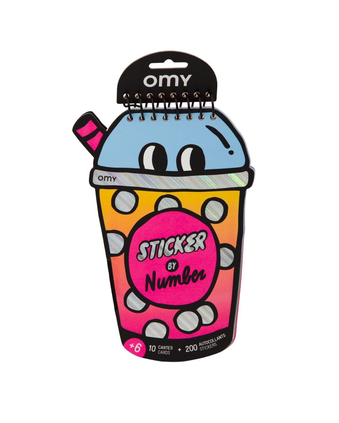 Omy - zeszyt kreatywny z naklejkami Bubble Tea