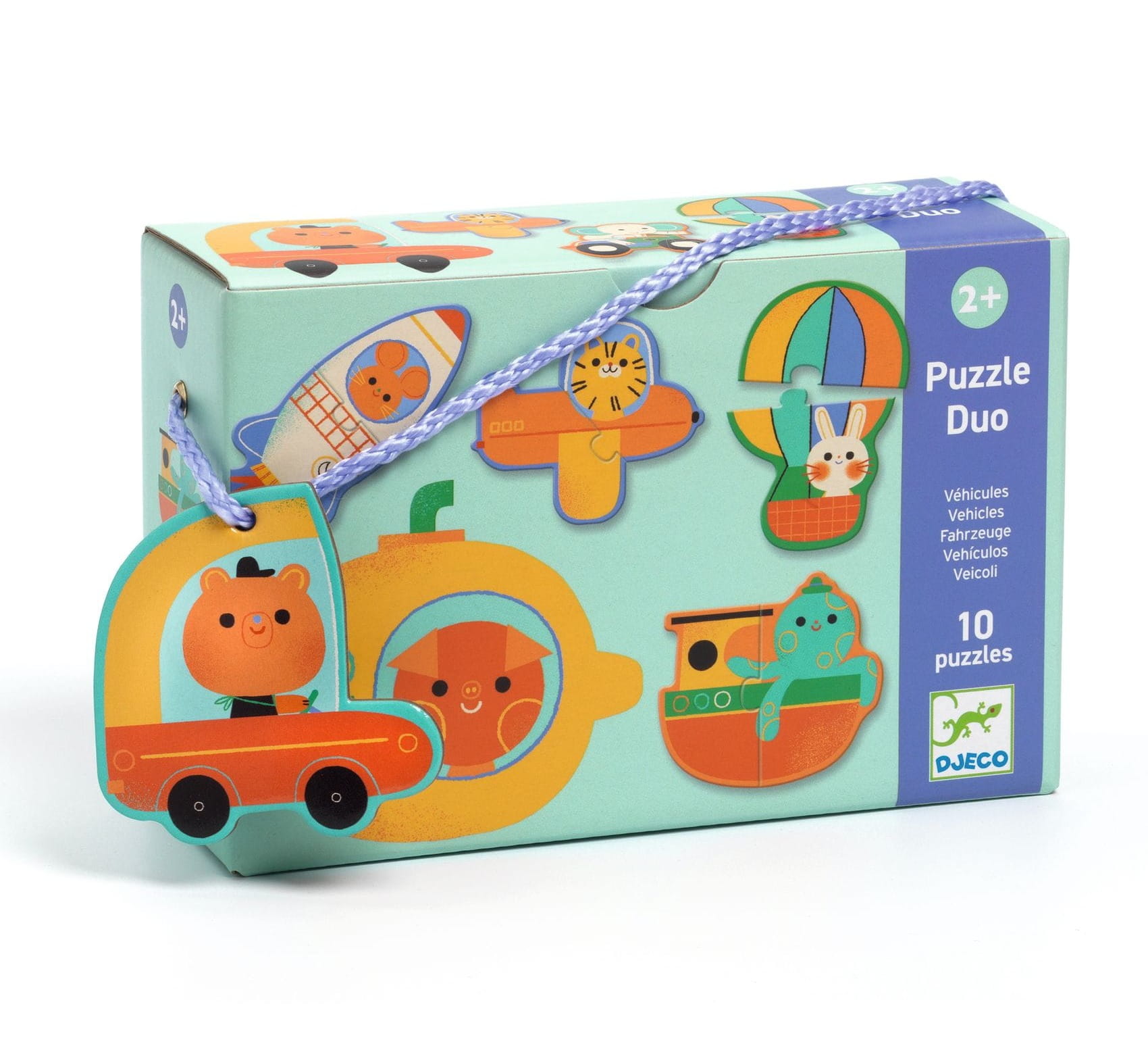 Djeco - puzzle duo Pojazdy 