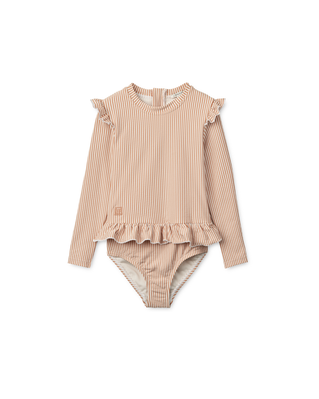 Liewood - kostium kąpielowy z długim rękawem UV Sille Seersucker stripe pale tuscany creme de la creme Liewood - kostium kąpielowy z długim rękawem UV Sille Seersucker stripe pale tuscany creme de la creme