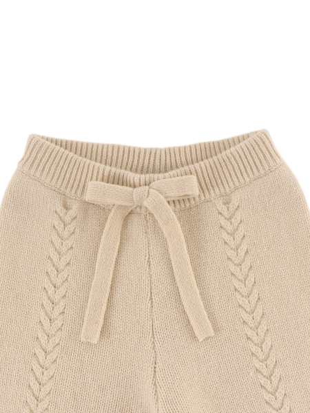 Donsje - spodnie z wełny merino Sulien Merino Wool Trousers Soft sand
