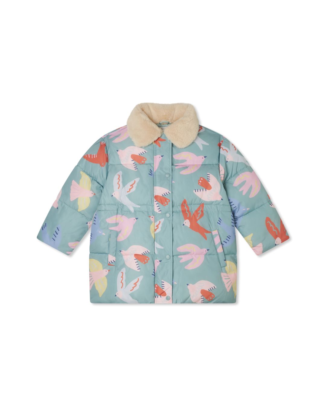 Długa kurtka puchowa Stella McCartney Birds Długa kurtka puchowa Stella McCartney Birds