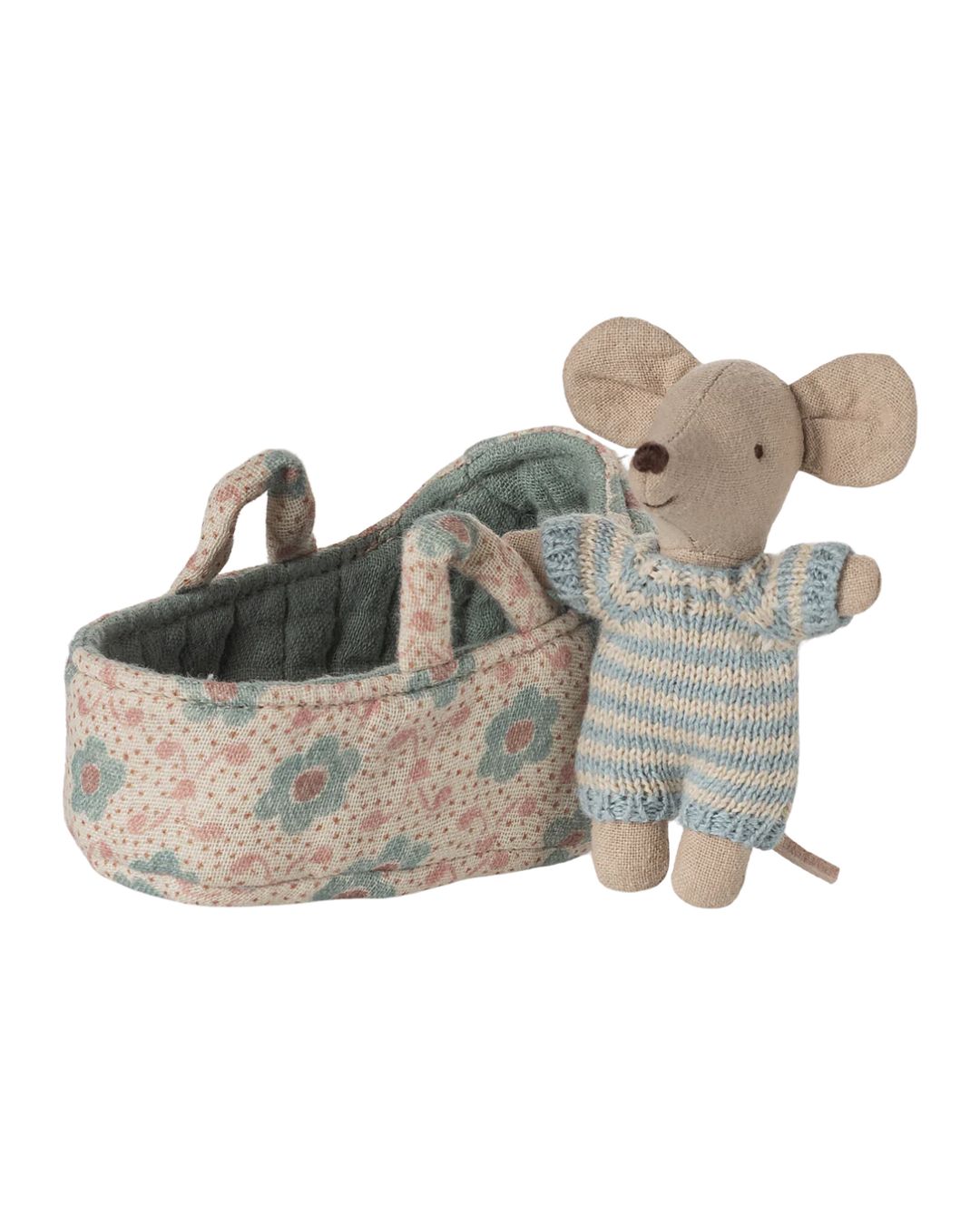 Maileg - myszka niemowlęca w łóżeczku Blue Maileg - myszka niemowlęca w łóżeczku Blue