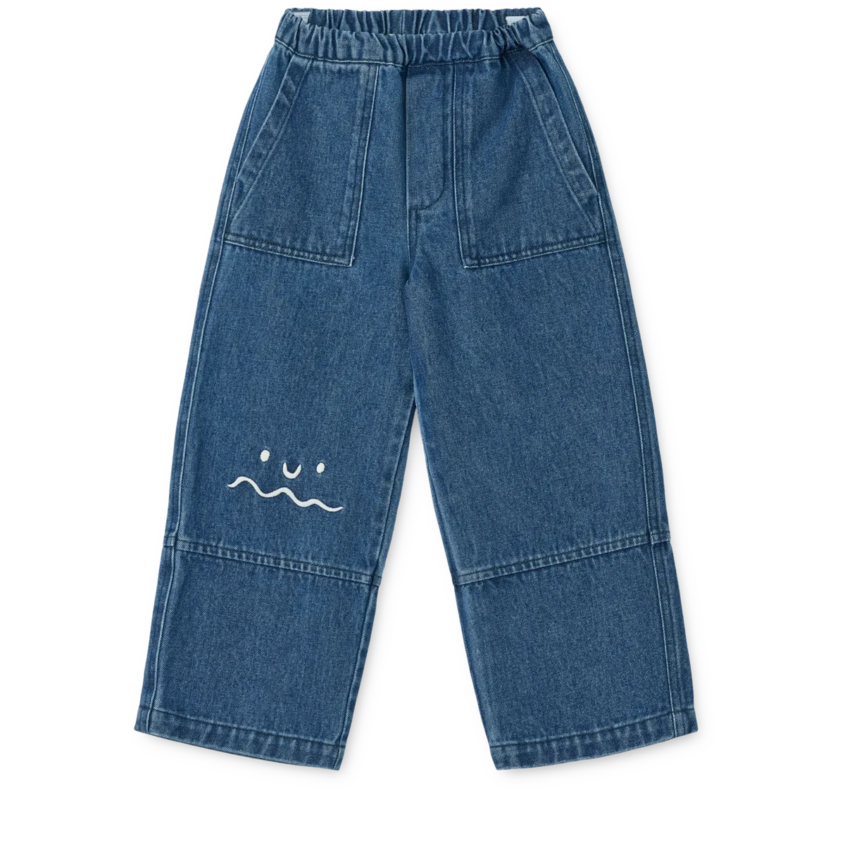 Liewood - spodnie jeansowe Cesar Placement Medium Blue