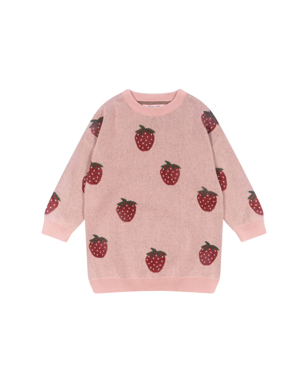 Konges Sløjd - sukienka dziecięca Lapis Lurex Knit Dress Strawberry Konges Sløjd - sukienka dziecięca Lapis Lurex Knit Dress Strawberry
