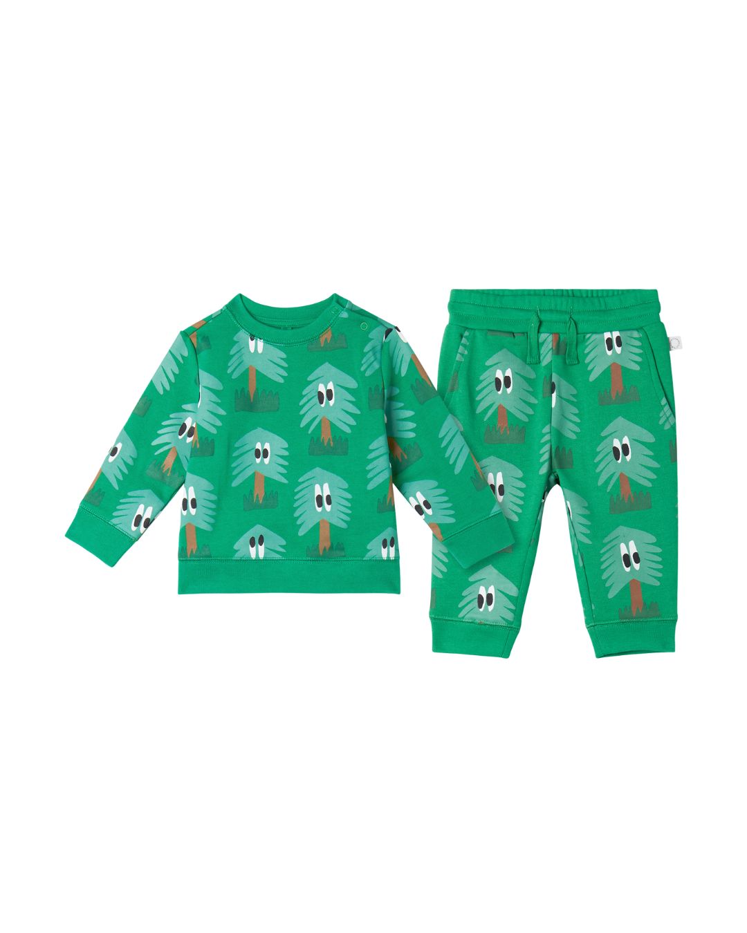 Stella McCartney - bawełniany dres niemowlęcy Tree