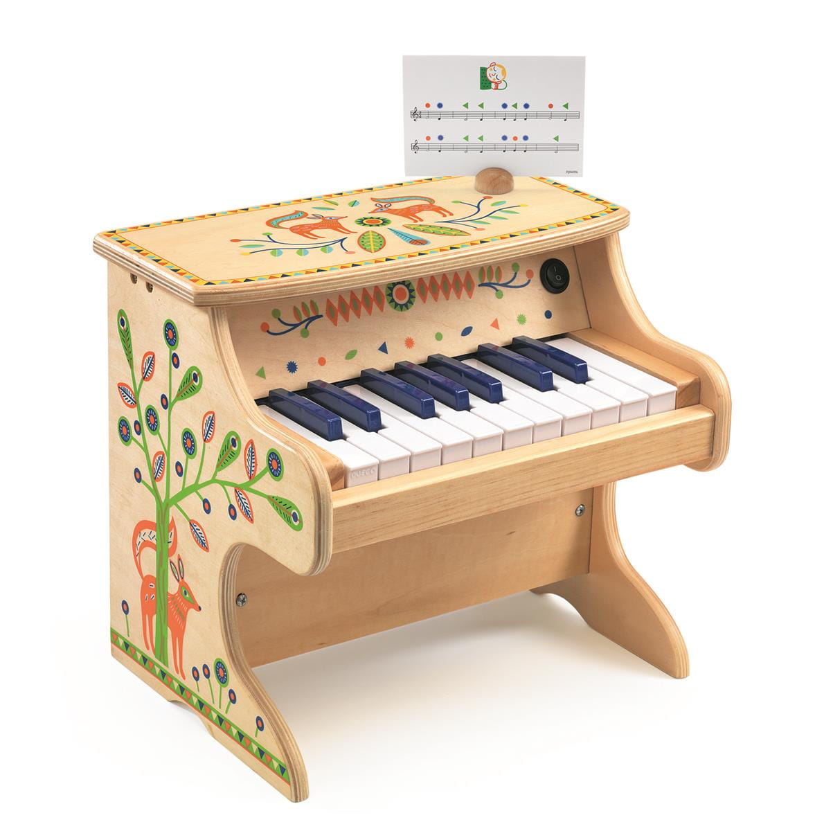 Djeco - elektroniczne pianino dla dzieci 18 klawiszy