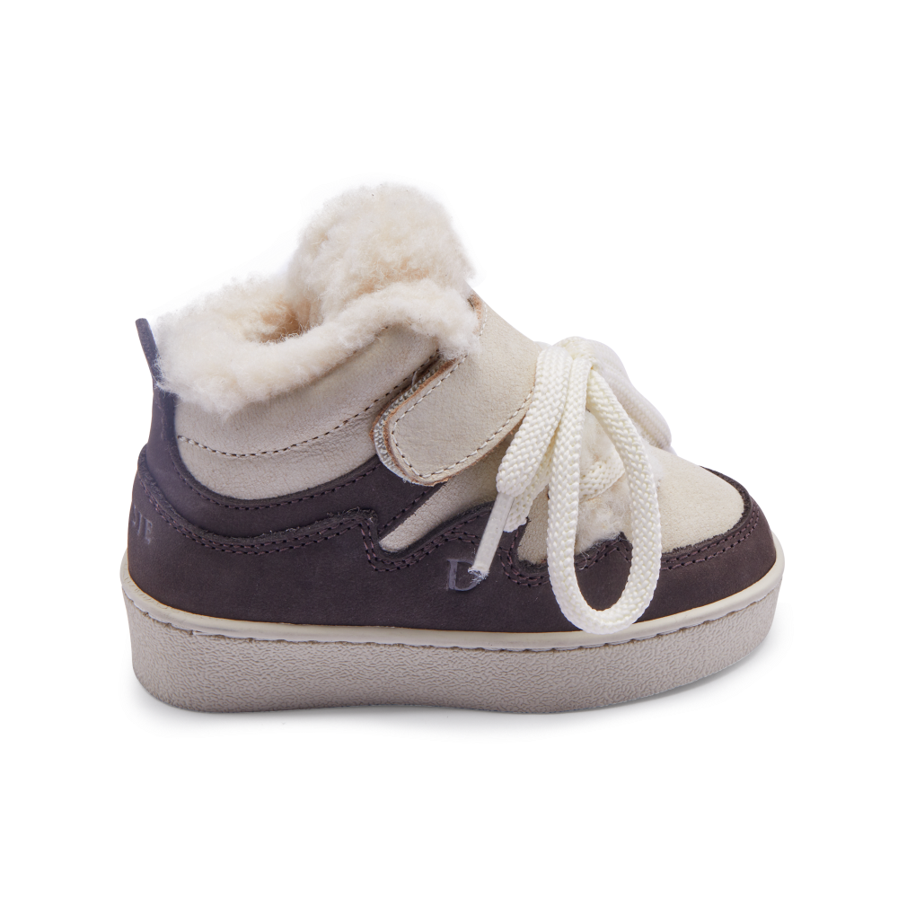 Donsje - buty dziecięce ocieplane Kicco Sneakers Dark Brown Nubuck