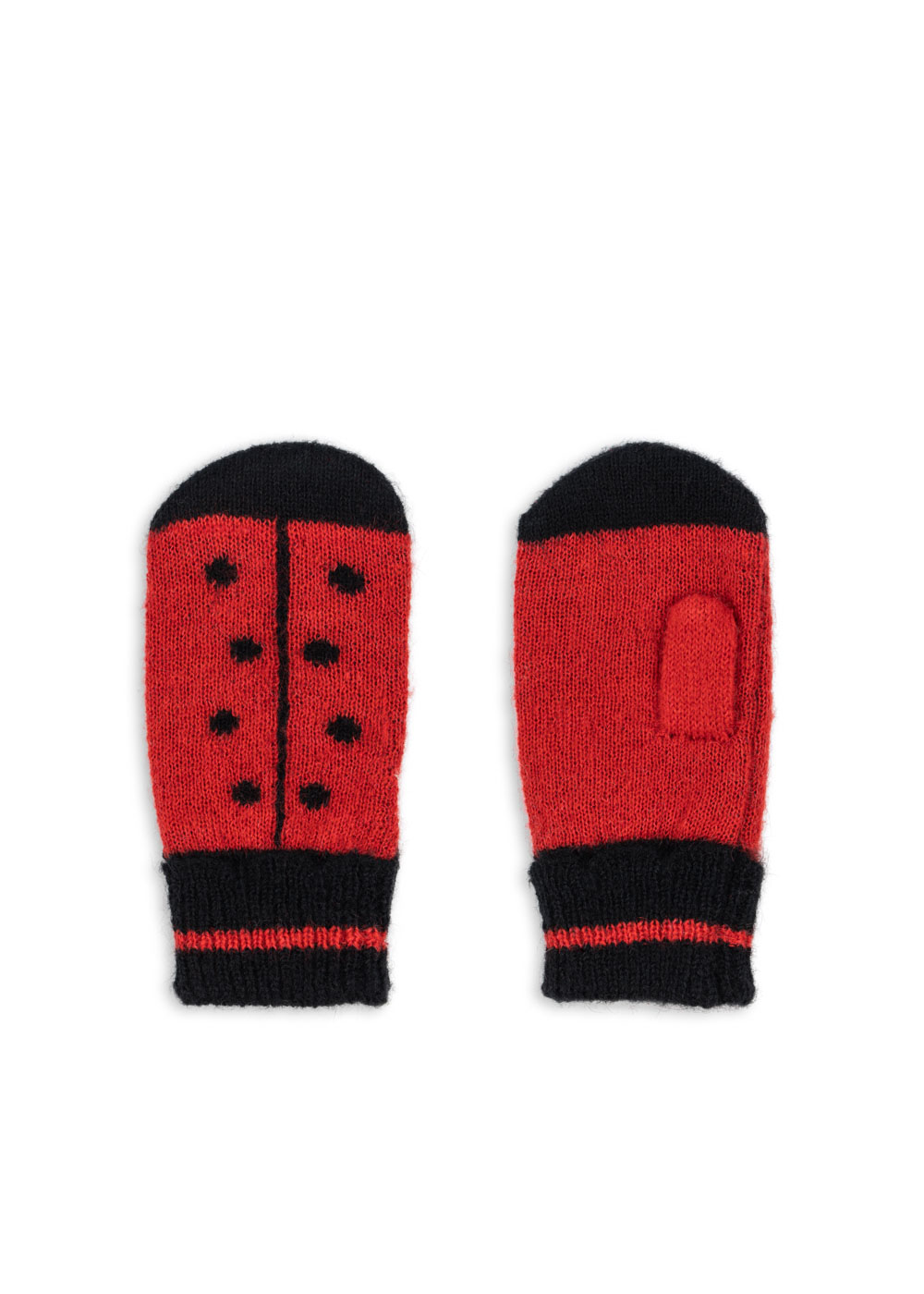 Konges Sløjd - rękawiczki z jednym palcem Ladybug mittens Barbados Cherry