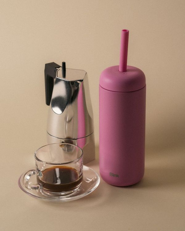 Bink - termos - kubek termiczny Straw Tumbler 500 ml Bubble Gum