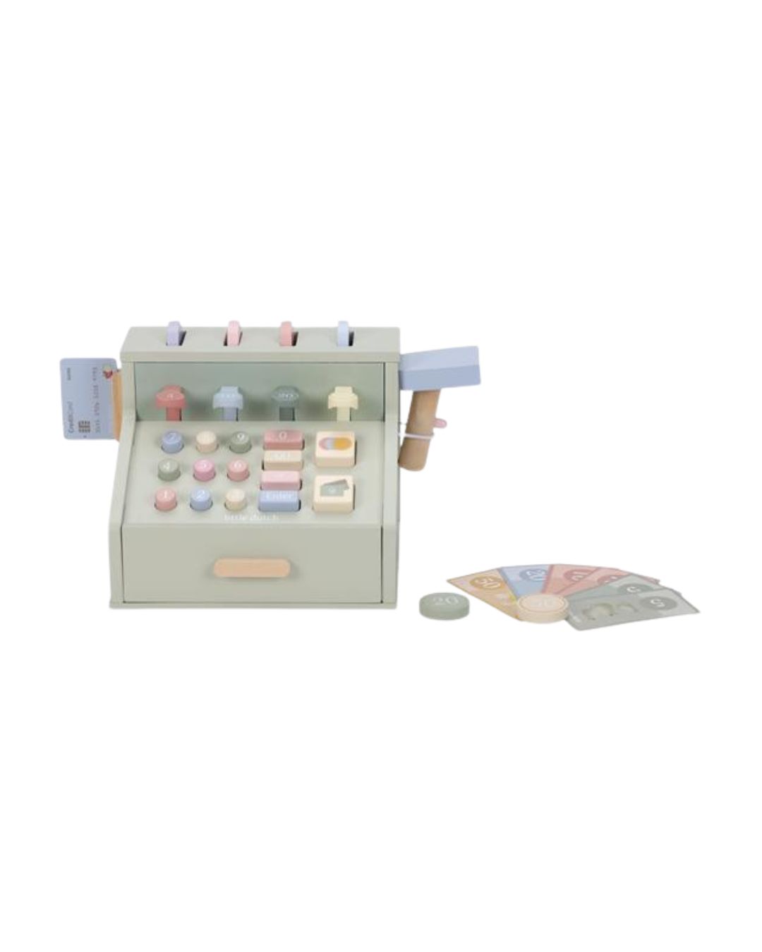 Little Dutch - drewniana kasa FSC Pastelowa