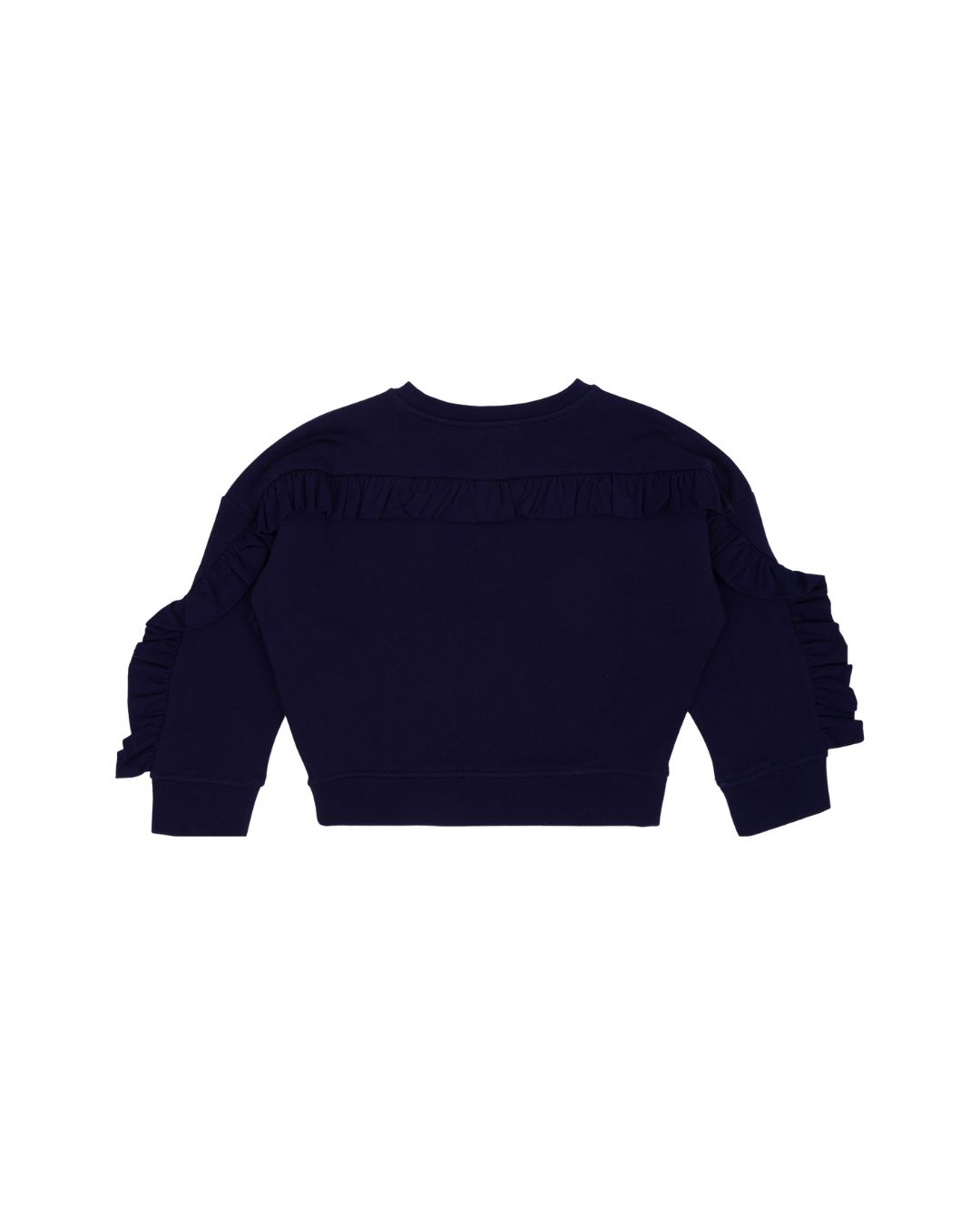 Bawełniana bluza Stella McCartney Festive Swan granatowa