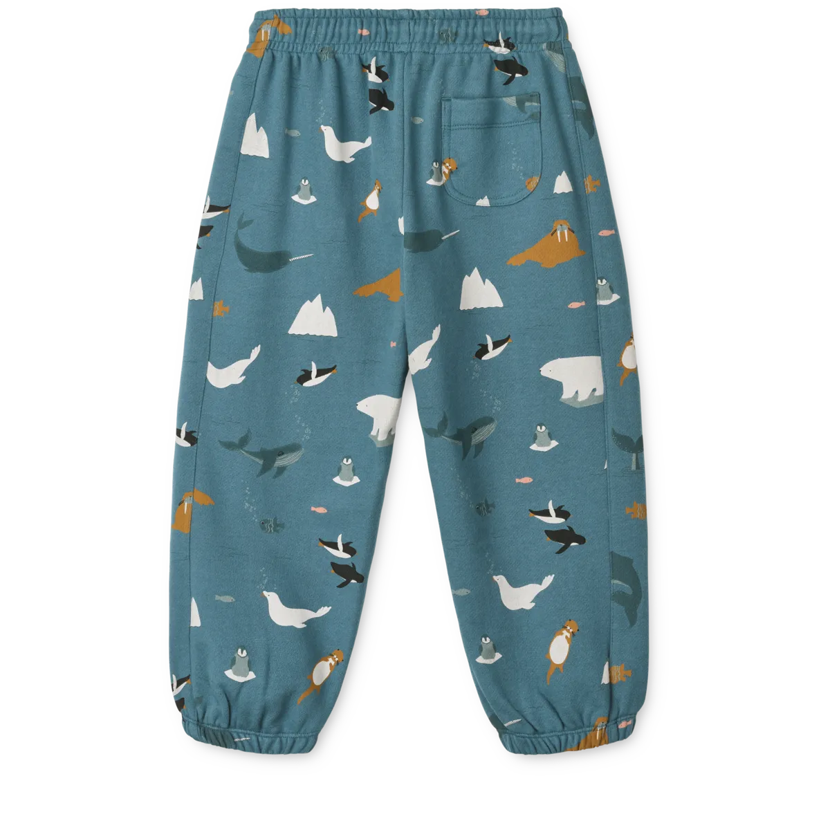 Liewood - spodnie dresowe Arlo Printed Sweatpants Arctic Sea / Ocean View