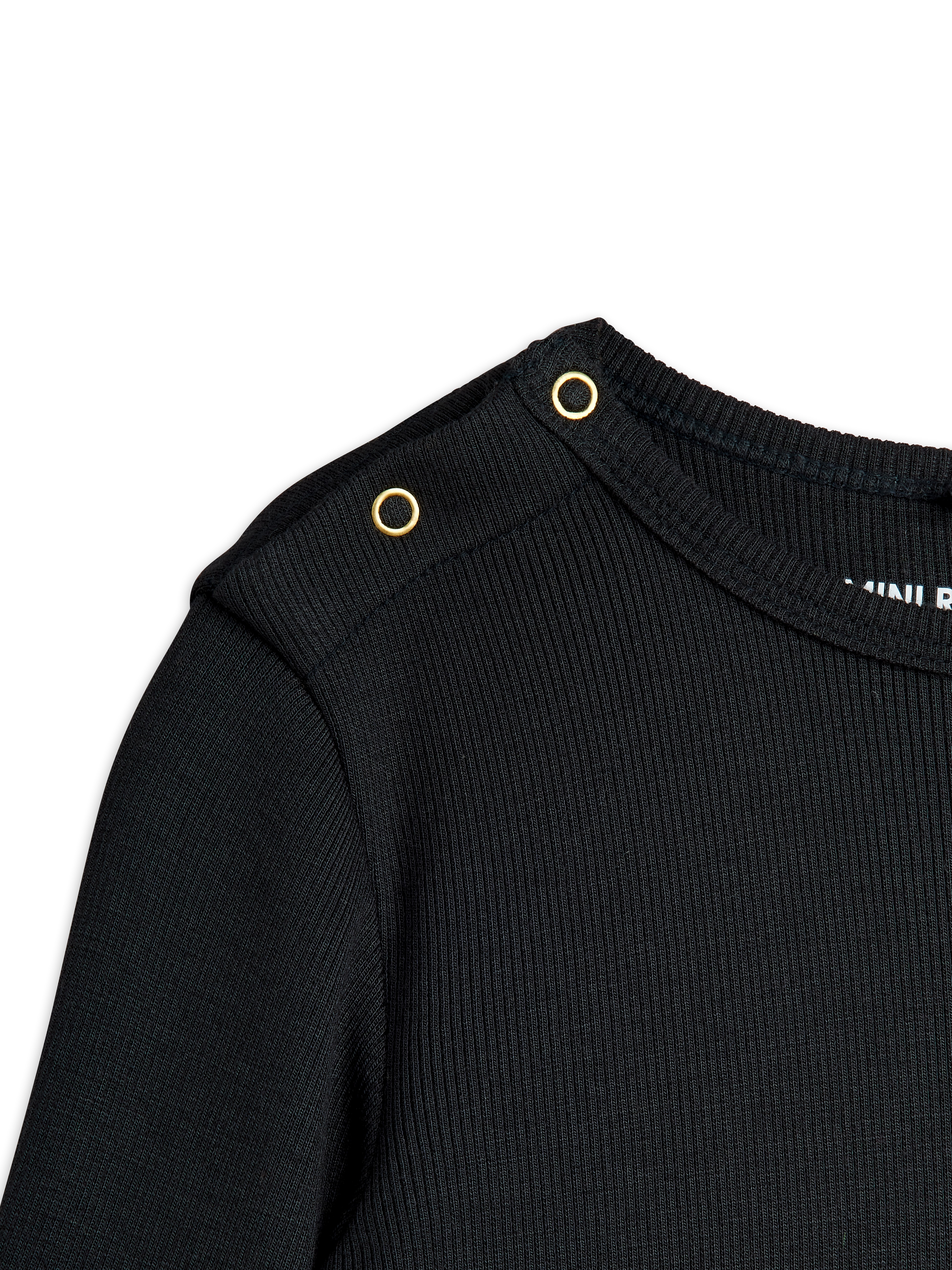 Mini Rodini - koszulka z długim rękawem Modal Rib Long Sleeve Black