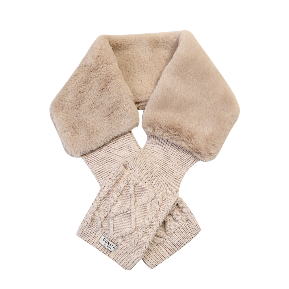 Donsje - szalik Ailssa Scarf Soft Sand Teddy