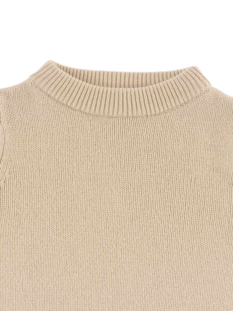 Donsje - sweter z wełny merino Kasine Merino Wool Sweater Soft sand