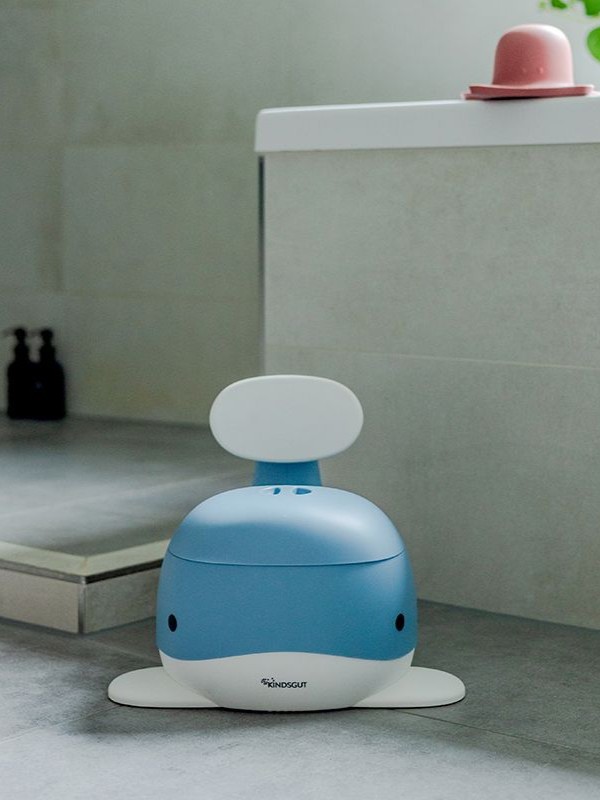 Kindsgut - nocnik dziecięcy Wieloryb gołębi niebieski