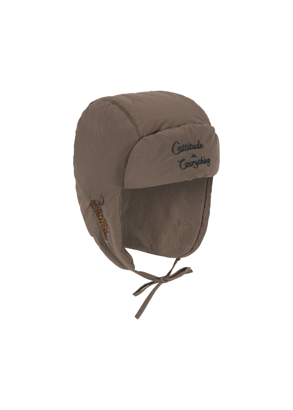 Konges Sløjd - czapka pilotka Juno Hat Walnut