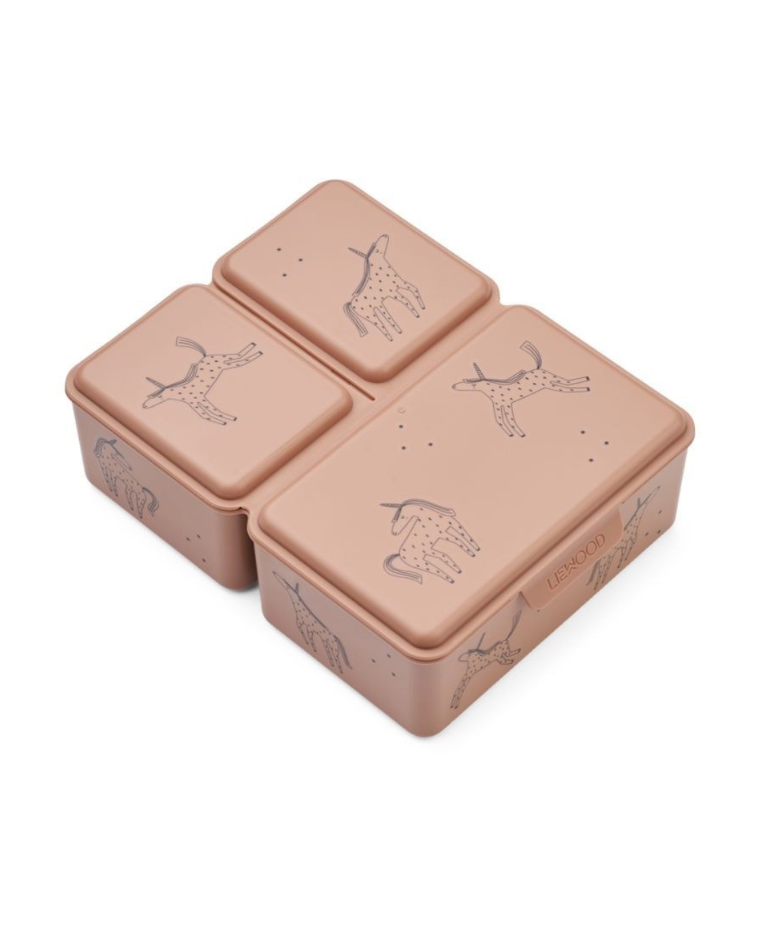 Liewood - lunchbox dziecięcy Driss Lunchbox Unicorn Pale Tuscany