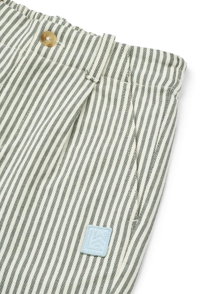 Liewood - spodnie Beal Stripe Whale Blue creme de la creme