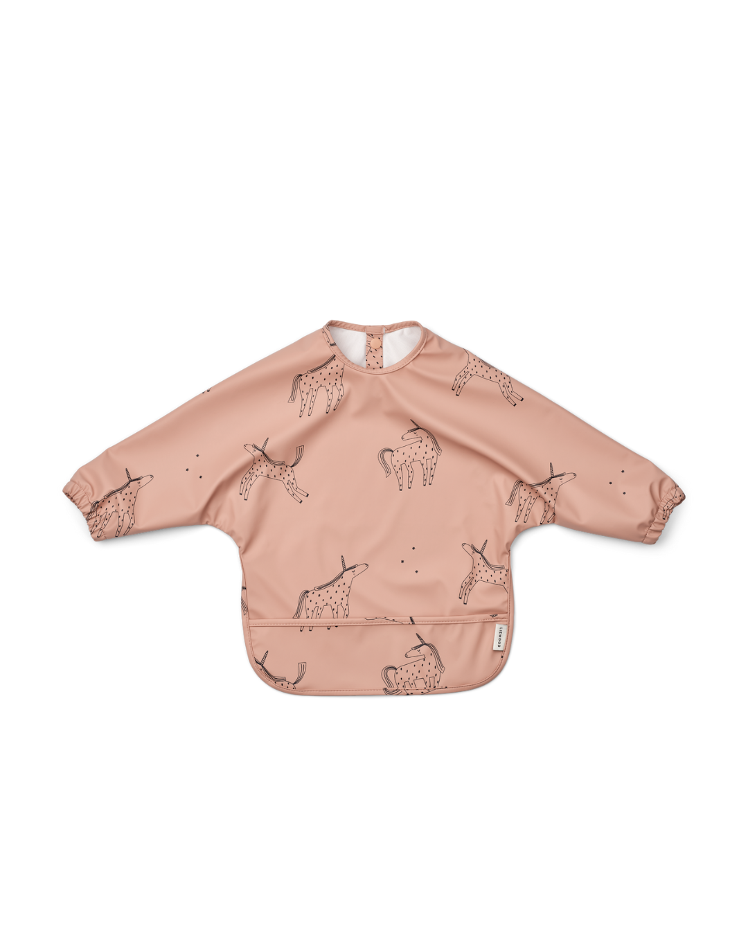 Liewood – śliniak niemowlęcy z rękawami Merle Printed Cape Bib