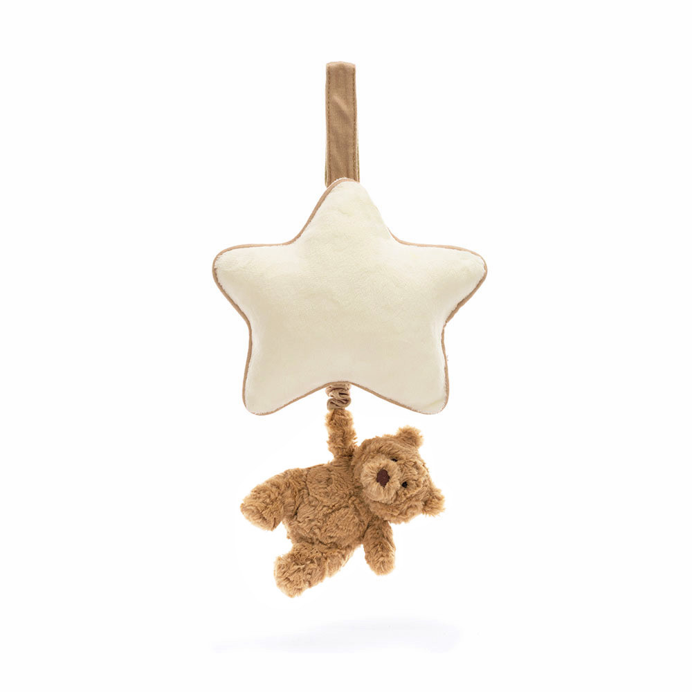 Jellycat - miś Bartłomiej z Gwiazdką i Pozytywką Brązowy 30 cm