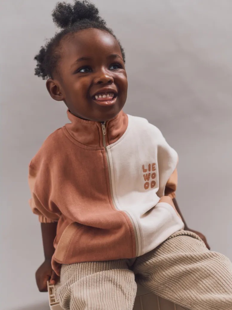 Liewood - bluza rozpinana Cassius Zip-up Sweatshirt Tuscany Rose