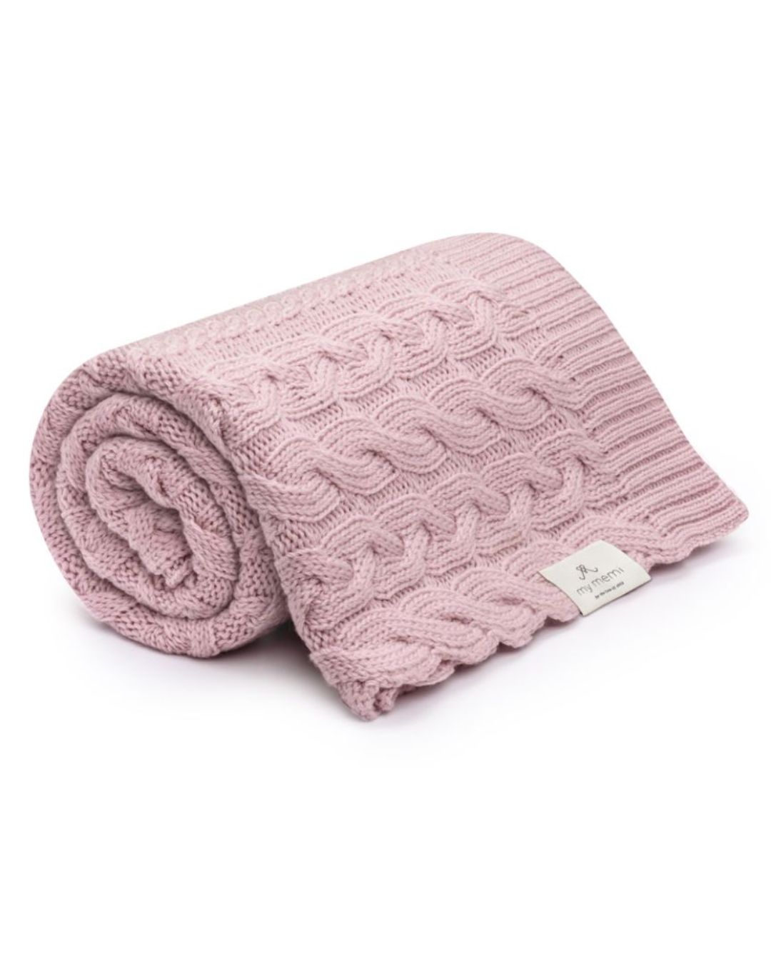 My Memi - Kocyk warkocz ze 100% wełny merino premium collection