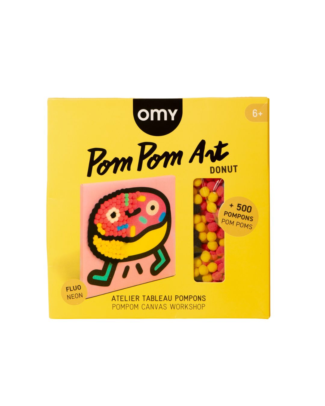 OMY - Zestaw kreatywny do wyklejania pomponami Donat