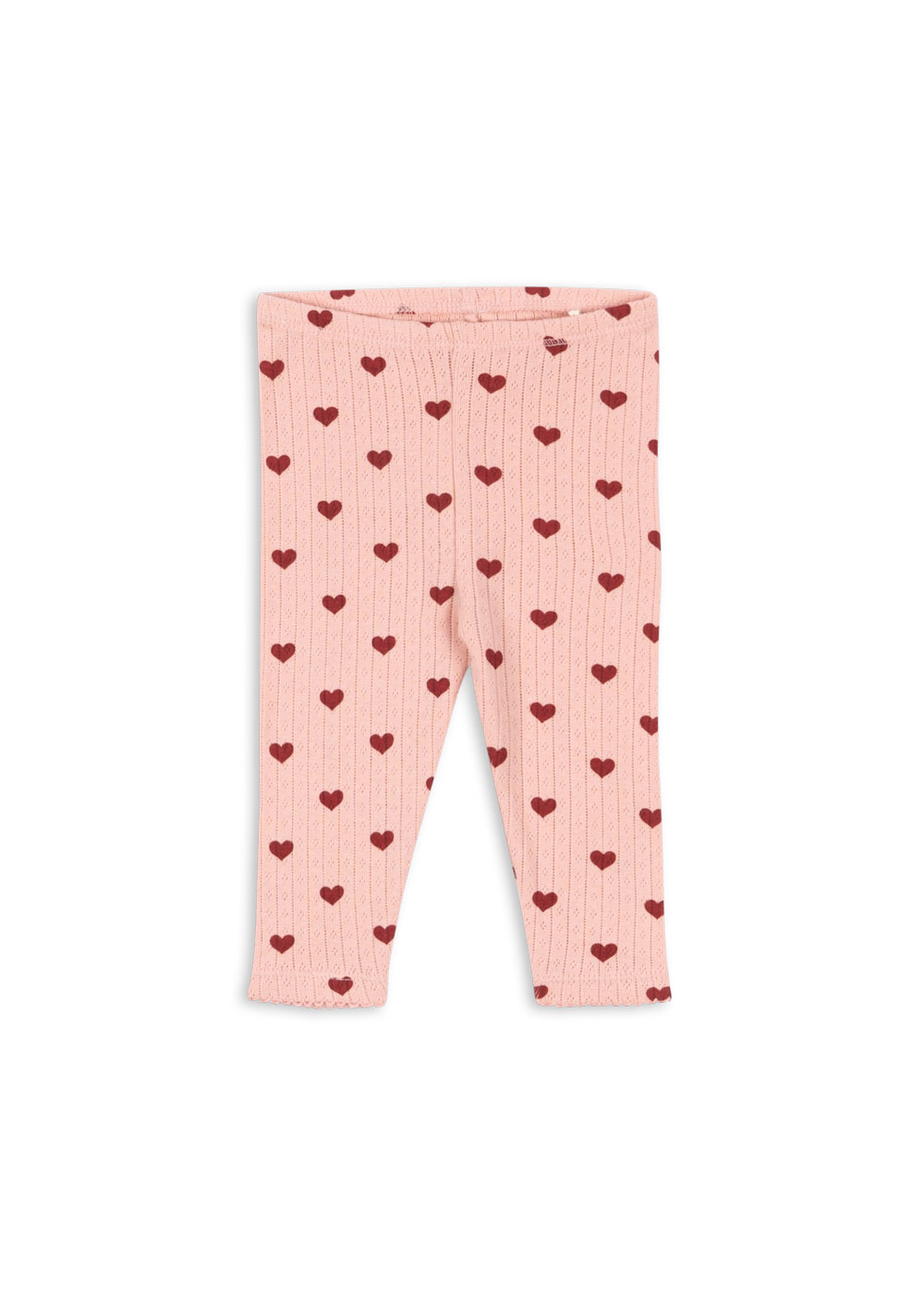  Konges Sløjd - legginsy bawełniane dziecięce Minnie Pants GOTS Amour Rouge