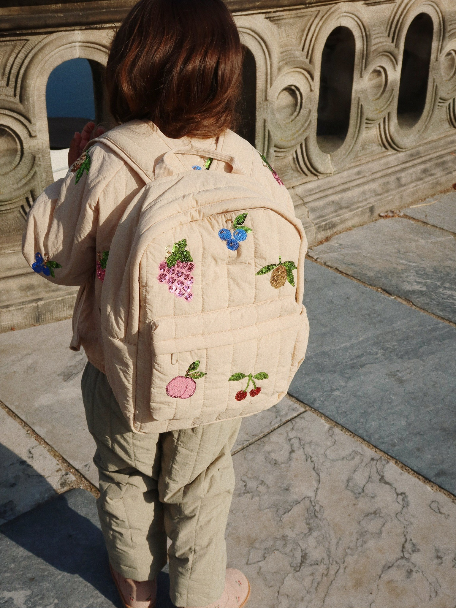 Konges Sløjd - pikowany plecak dla dzieci Juno Quilted Sequin Backpack