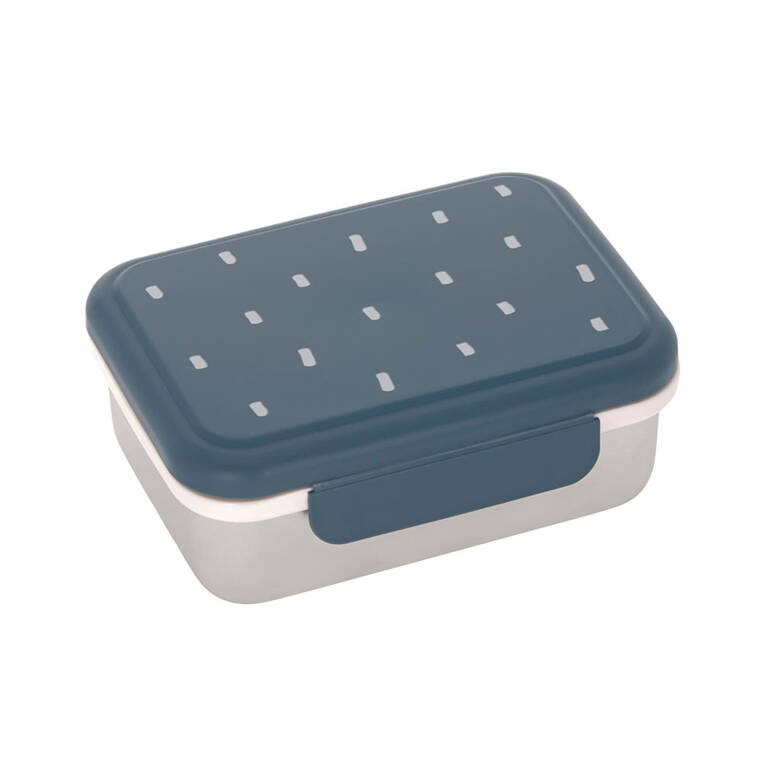 Lassig - lunchbox ze stali nierdzewnej Happy Prints granatowy