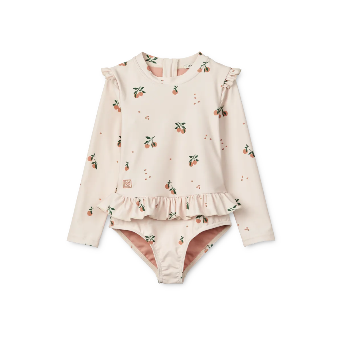Liewood - kostium kąpielowy z długim rękawem UV Sille sea shell peach 