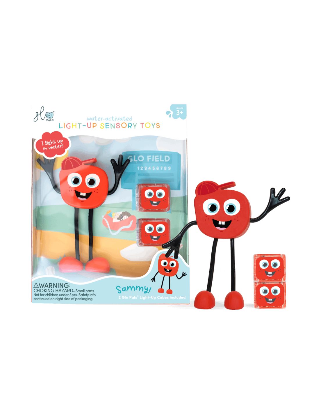 Glo Pals - zabawka do kąpieli Sami zestaw z dwoma kostkami sensorycznymi