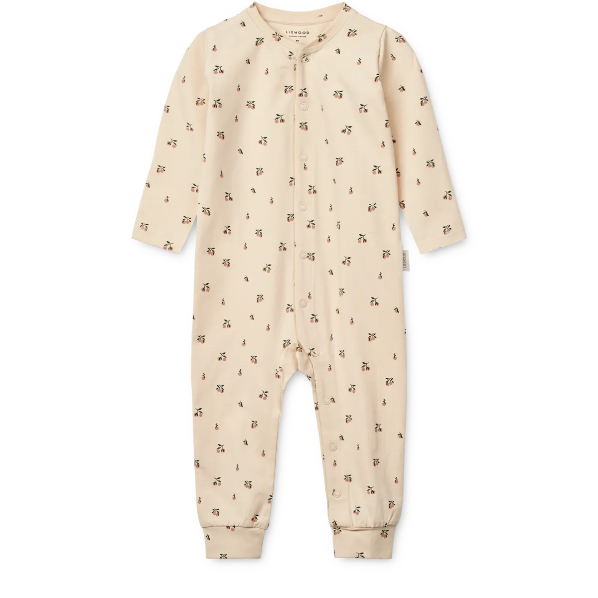 Liewood - pajacyk śpioszki niemowlęce Birk Printed sea shell peach mini