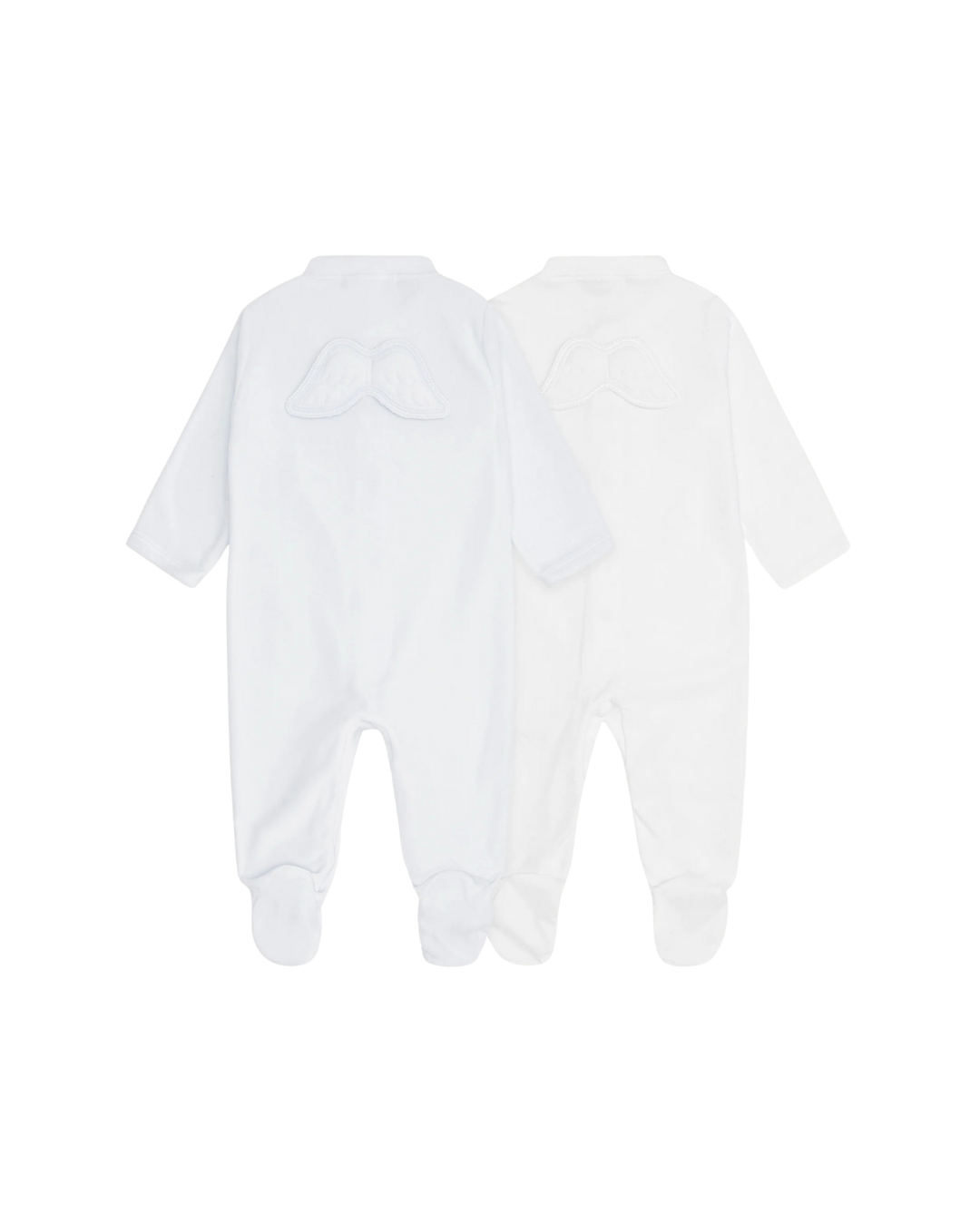 Zestaw 2 pajacyków niemowlęcych Marie-Chantal Pointelle Angel Wing Niebieski