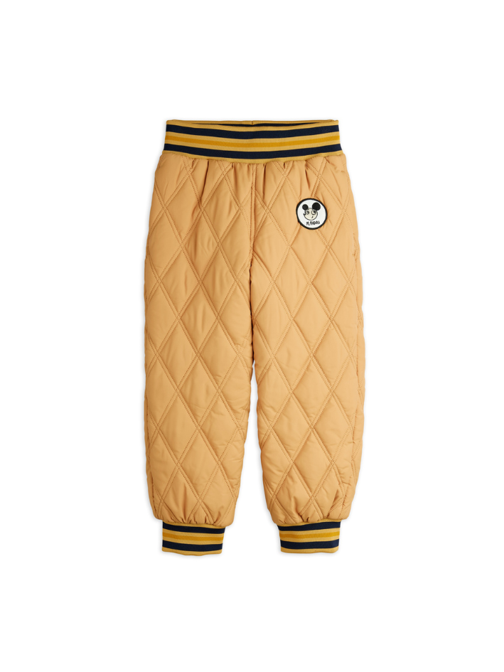Mini Rodini - pikowane spodnie z naszywką Ritzratz