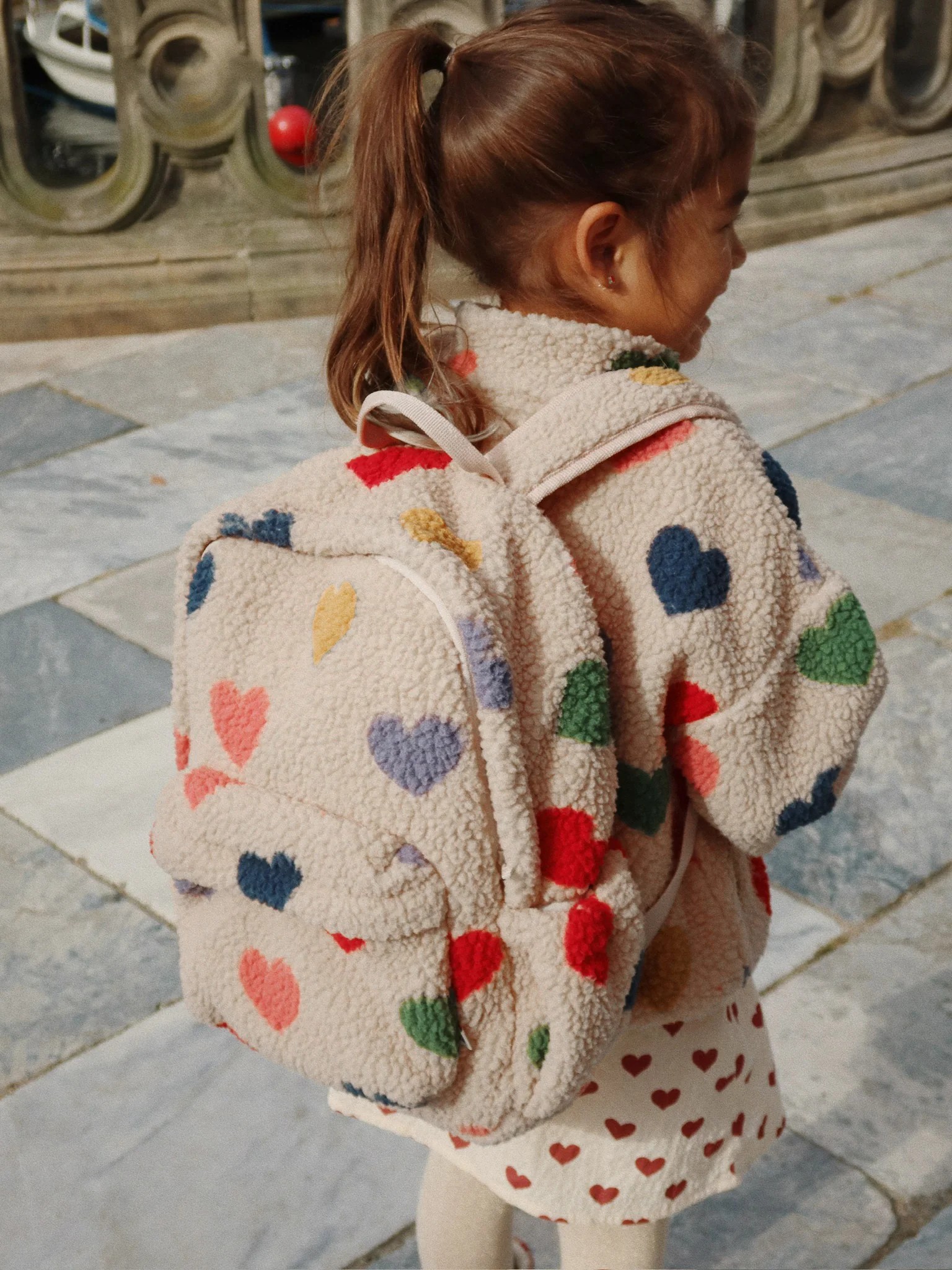 Konges Sløjd - plecak dziecięcy Jody Teddy backpack GRS Bon Coeur Coloré