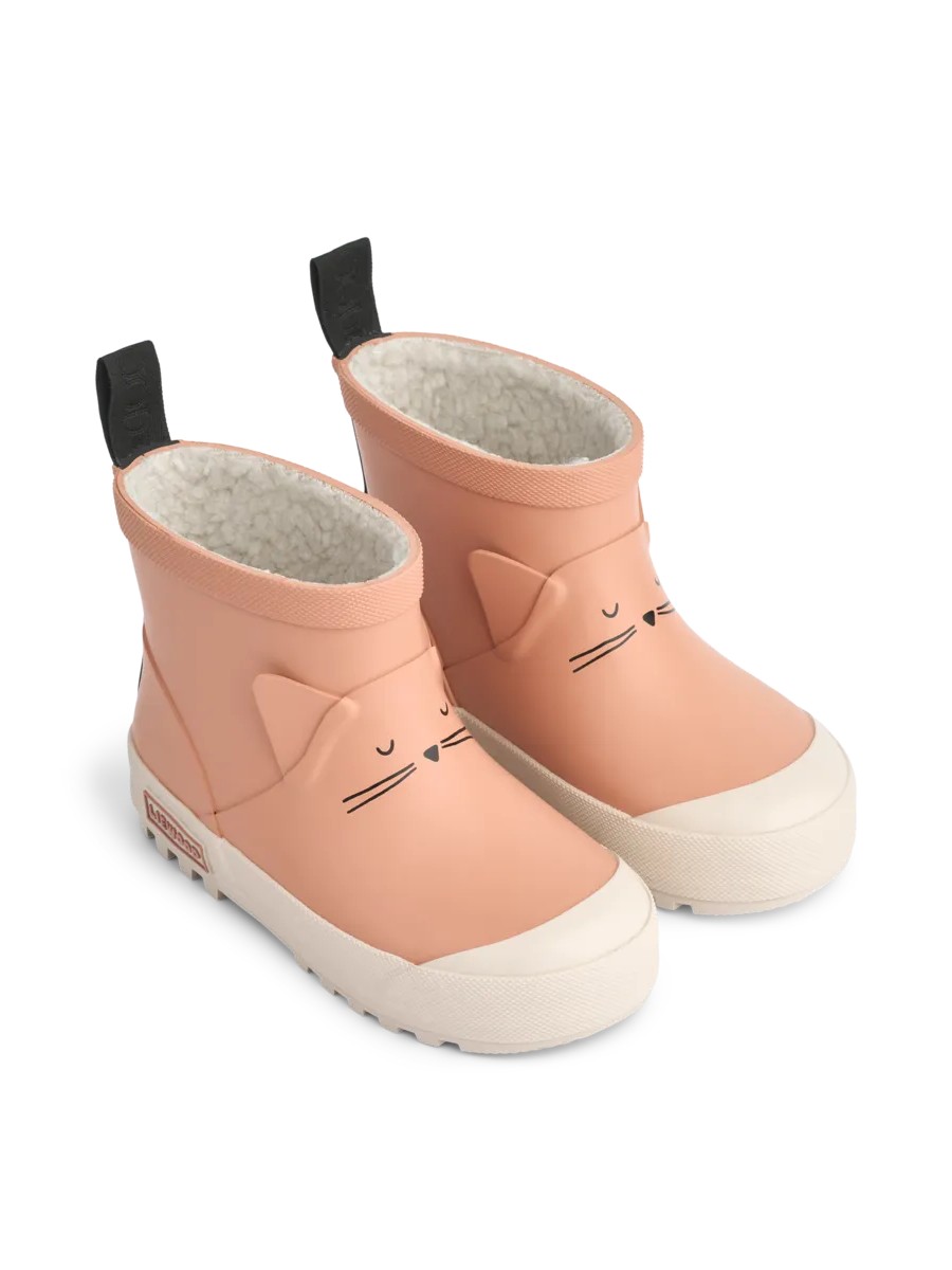 Liewood - ocieplane kalosze Jesse Cat Tuscany Rose