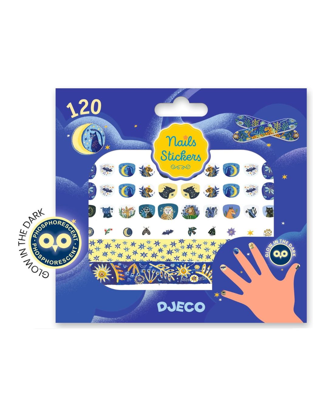 Naklejki na paznokcie Djeco Księżycowy Błysk