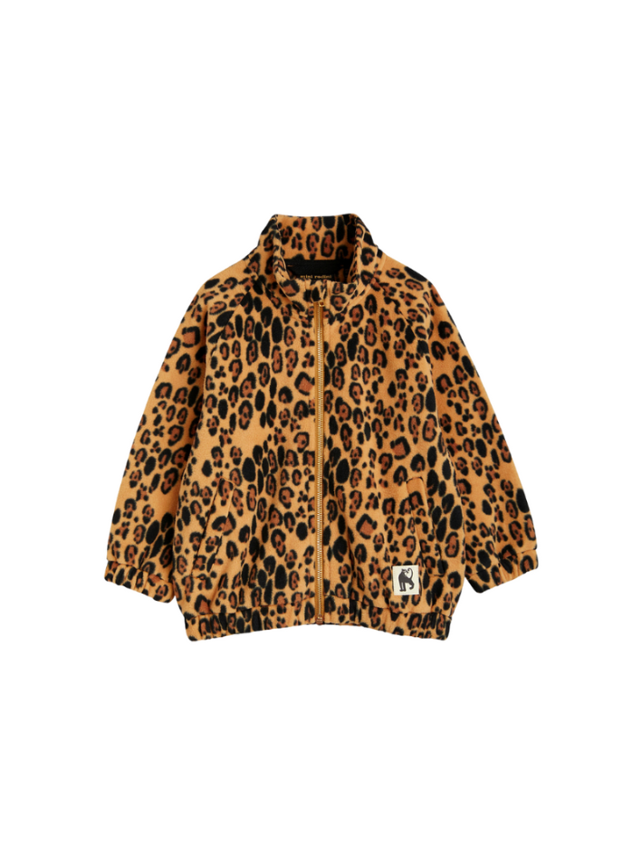 Mini Rodini - kurtka polarowa Leopard Fleece Jacket